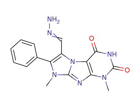 1H-Imidazo[2,1-f]purine-6-carboxaldehyde,2,3,4,8-tetrahydro-1,8-dimethyl-2,4-dioxo-7-phenyl-, 6-hydrazone