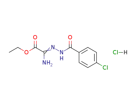 Benzoic acid, 4-chloro-, 2-(2-ethoxy-1-imino-2-oxoethyl)hydrazide,
monohydrochloride