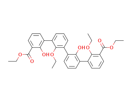 diethyl 2',2'''-diethoxy-2,2''-dihydroxy-<1,1':3',1'':3'',1'''-quaterphenyl>-3,3'''-dicarboxylate