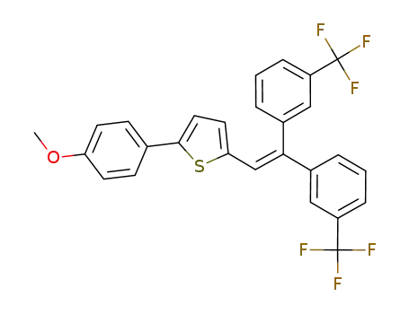 C<sub>27</sub>H<sub>18</sub>F<sub>6</sub>OS