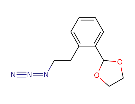 Molecular Structure of 190012-03-4 (1,3-Dioxolane, 2-[2-(2-azidoethyl)phenyl]-)