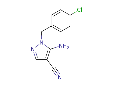 5-Amino-1-[(4-chlorophenyl)methyl]pyrazole-4-carbonitrile