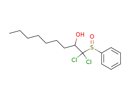 1-(Benzenesulfinyl)-1,1-dichlorononan-2-OL