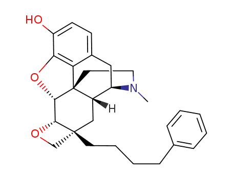 4,5α-epoxy-17-methyl-7β-(4-phenylbutyl)-6α,7α-(oxymethylene)morphinan-3-ol