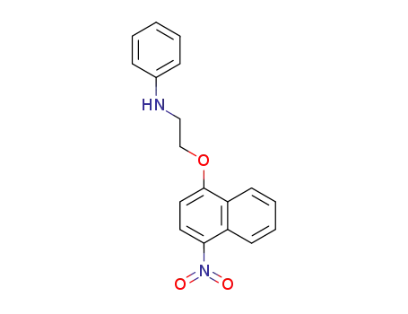 Molecular Structure of 103769-08-0 (Benzenamine, N-[2-[(4-nitro-1-naphthalenyl)oxy]ethyl]-)