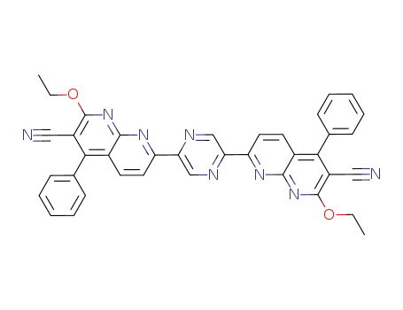 2,5-bis(6-cyano-7-ethoxy-5-phenyl-1,8-naphthyridin-2-yl)pyrazine