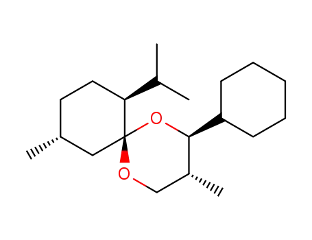 Molecular Structure of 138490-36-5 ((2S,3R,6R,7S,10R)-2-Cyclohexyl-7-isopropyl-3,10-dimethyl-1,5-dioxa-spiro[5.5]undecane)