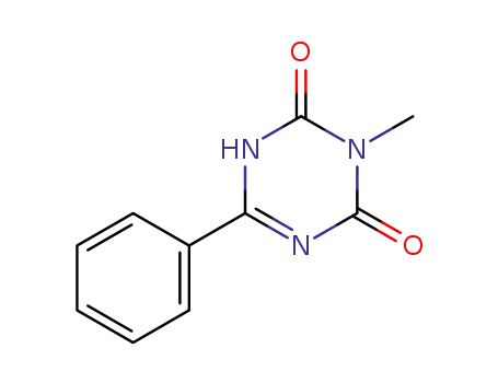 Molecular Structure of 66130-06-1 (1,3,5-Triazine-2,4(1H,3H)-dione, 3-methyl-6-phenyl-)