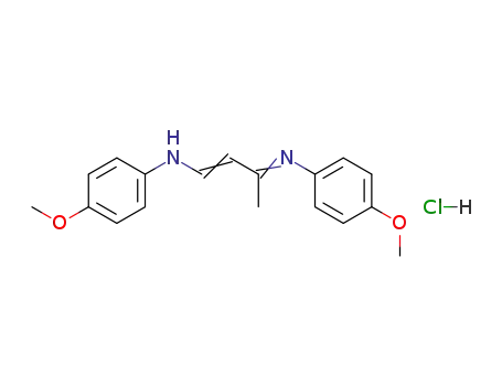 1-(p-methoxyphenylamino)-3-(p-methoxyphenylimino)-1-butene hydrochloride