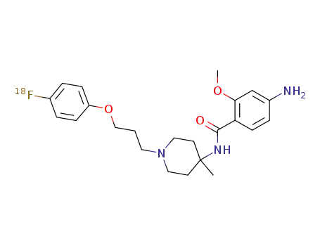 4-amino-N-(1-(3-(4-[<sup>18</sup>F]fluorophenoxy)propyl)-4-methylpiperidin-4-yl)-2-methoxybenzamide
