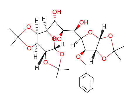3-O-benzyl-6-C-(1,2:3,4-di-O-isopropylidene-D-glycero-α-D-galacto-hexopyranos-6-yl)-1,2-O-isopropylidene-L-glycero-α-D-gluco-hexofuranose