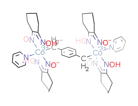 [(Co(pyridine)(1,2-cyclohexanedione dioxime)2)2(p-xylylene)]