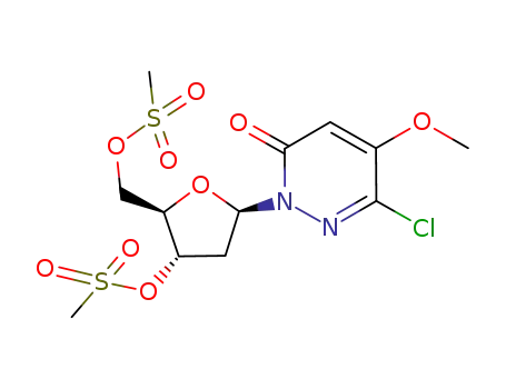 3-chloro-4-methoxy-1-<2-deoxy-3,5-bis(methylsulfonyl)-β-D-erythro-pentofuranosyl>pyridazin-6-one