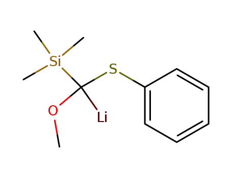 Molecular Structure of 87262-37-1 (Lithium, [methoxy(phenylthio)(trimethylsilyl)methyl]-)