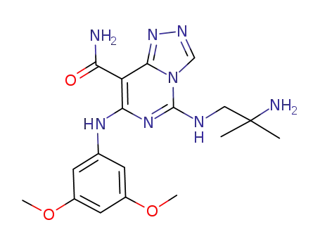 C<sub>18</sub>H<sub>24</sub>N<sub>8</sub>O<sub>3</sub>