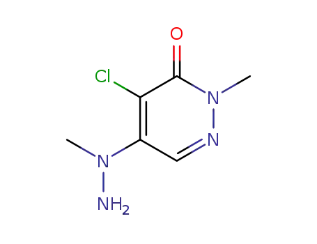 Molecular Structure of 96017-23-1 (4-CHLORO-2-METHYL-5-(1-METHYLHYDRAZINO)-2,3-DIHYDROPYRIDAZIN-3-ONE)