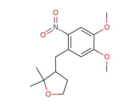 3-(4,5-Dimethoxy-2-nitro-benzyl)-2,2-dimethyl-tetrahydro-furan