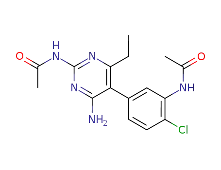Acetamide,
N-[5-[2-(acetylamino)-4-amino-6-ethyl-5-pyrimidinyl]-2-chlorophenyl]-