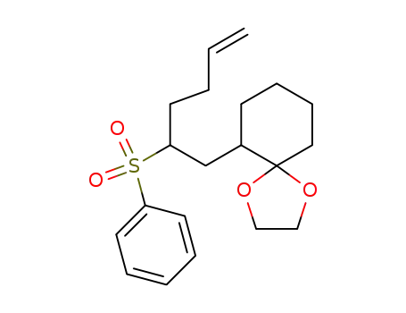 1,4-Dioxaspiro[4.5]decane, 6-[2-(phenylsulfonyl)-5-hexenyl]-