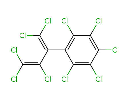 Molecular Structure of 100571-08-2 (Benzene, pentachloro[2,3,3-trichloro-1-(dichloromethylene)-2-propenyl]-)