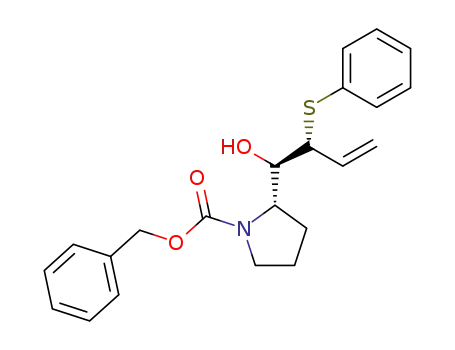 (2S,1'R,2'R)-N-(Benzyloxycarbonyl)-2-<1'-hydroxy-2'-(phenylthio)-3'-butenyl>pyrrolidine
