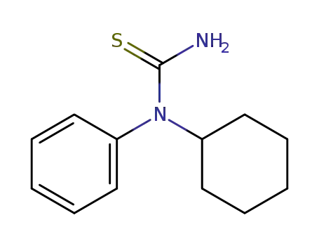 Molecular Structure of 16351-03-4 (Thiourea,  N-cyclohexyl-N-phenyl-)