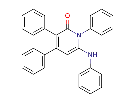 2(1H)-Pyridinone, 1,3,4-triphenyl-6-(phenylamino)-