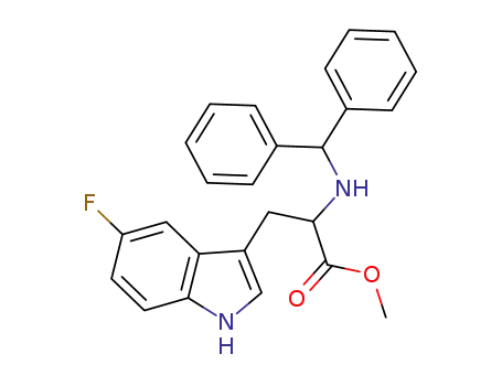 2-(Benzhydryl-amino)-3-(5-fluoro-1H-indol-3-yl)-propionic acid methyl ester