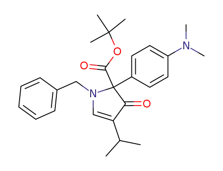 1-Benzyl-2-(4-dimethylamino-phenyl)-4-isopropyl-3-oxo-2,3-dihydro-1H-pyrrole-2-carboxylic acid tert-butyl ester