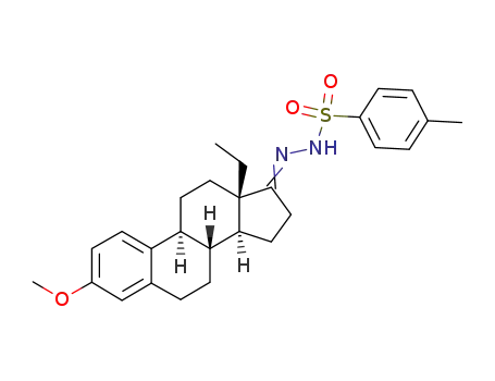 Molecular Structure of 59126-70-4 (3-Methoxy-18-methyl-17-tosylhydrazono-1,3,5<sup>(10)</sup>-oestratrien)