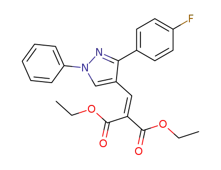 2-[3-(4-Fluoro-phenyl)-1-phenyl-1H-pyrazol-4-ylmethylene]-malonic acid diethyl ester