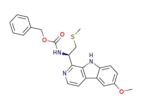 [(R)-1-(6-Methoxy-9H-β-carbolin-1-yl)-2-methylsulfanyl-ethyl]-carbamic acid benzyl ester