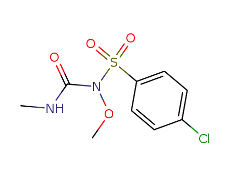 Benzenesulfonamide, 4-chloro-N-methoxy-N-[(methylamino)carbonyl]-