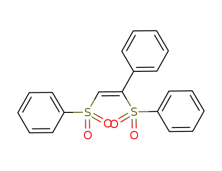 Molecular Structure of 98496-56-1 (Benzene, 1,1'-[[(1Z)-1-phenyl-1,2-ethenediyl]bis(sulfonyl)]bis-)