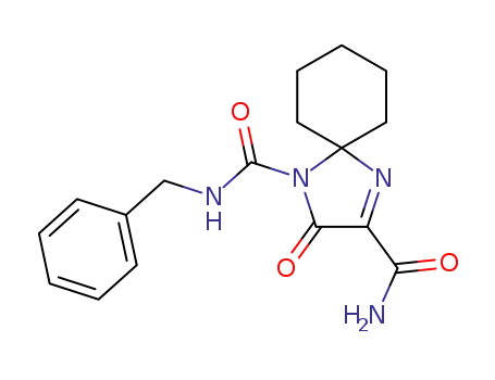 2-Oxo-1,4-diaza-spiro[4.5]dec-3-ene-1,3-dicarboxylic acid 3-amide 1-benzylamide