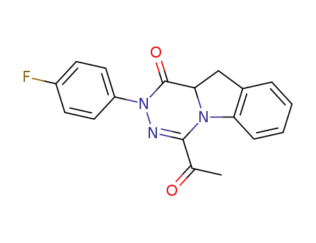 4-Acetyl-2-(4-fluoro-phenyl)-10,10a-dihydro-2H-[1,2,4]triazino[4,5-a]indol-1-one