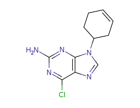 2-amino-6-chloro-9H-9-(cyclohex-3-en-1-yl)purine