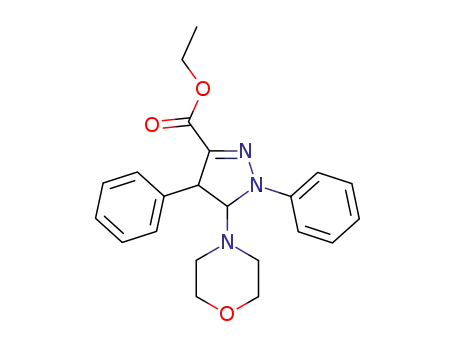 5-Morpholin-4-yl-1,4-diphenyl-4,5-dihydro-1H-pyrazole-3-carboxylic acid ethyl ester