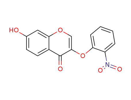 4H-1-Benzopyran-4-one, 7-hydroxy-3-(2-nitrophenoxy)-