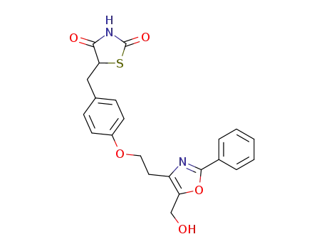 2,4-Thiazolidinedione,
5-[[4-[2-[5-(hydroxymethyl)-2-phenyl-4-oxazolyl]ethoxy]phenyl]methyl]-