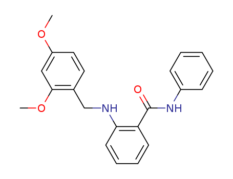 Molecular Structure of 139602-64-5 (Benzamide, 2-[[(2,4-dimethoxyphenyl)methyl]amino]-N-phenyl-)