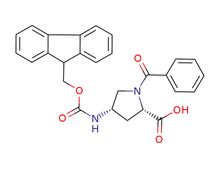 L-프롤린, 1-벤조일-4-[[(9H-플루오렌-9-일메톡시)카르보닐]아미노]-, (4S)-(9CI)
