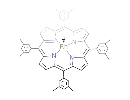 tetra-((3,5-dimethylphenyl)porphyrinato)Rh-H