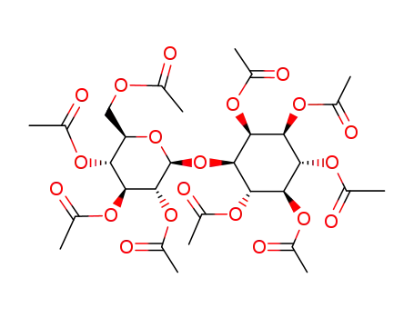 3-O-(2,3,4,6-tetra-O-acetyl-β-D-glucopyranosyl)-1,2,4,5,6-penta-O-acetyl-sn-myo-inositol