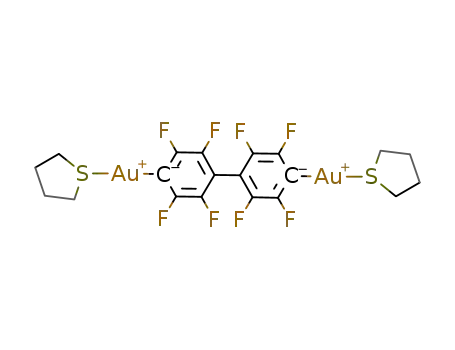 [(μ-4,4'-C6F4C6F4)(Au(tetrahydrothiophene))2]