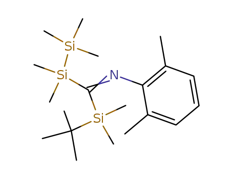 Disilane,
[[(1,1-dimethylethyl)dimethylsilyl][(2,6-dimethylphenyl)imino]methyl]penta
methyl-