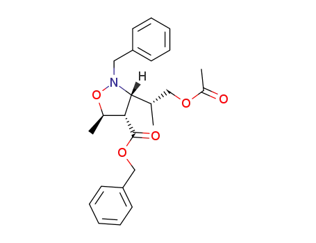 (3R,4S,5R)-3-((R)-2-Acetoxy-1-methyl-ethyl)-2-benzyl-5-methyl-isoxazolidine-4-carboxylic acid benzyl ester