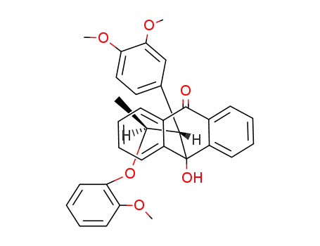 10-[(1S,2S)-1-(3,4-Dimethoxy-phenyl)-2-(2-methoxy-phenoxy)-propyl]-10-hydroxy-10H-anthracen-9-one