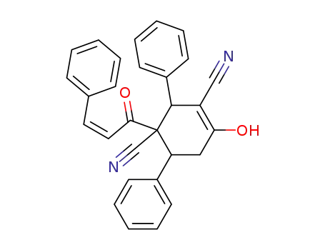 4-Hydroxy-2,6-diphenyl-1-[(Z)-(3-phenyl-acryloyl)]-cyclohex-3-ene-1,3-dicarbonitrile