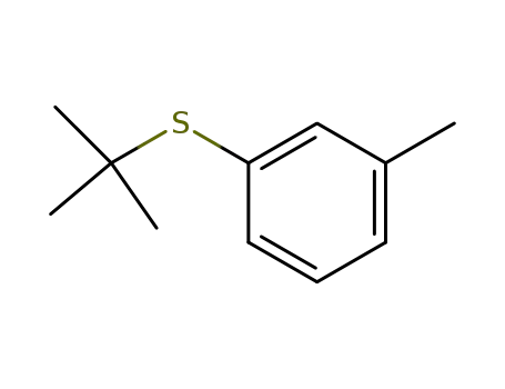 Molecular Structure of 34786-26-0 (tert-Butyl(m-tolyl) sulfide)